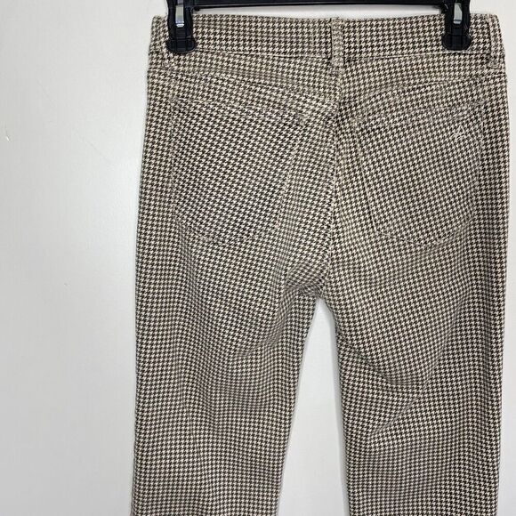 DL1961 Pants Womens 26 Brown Houndstooth 5-Pocket Mara Straight Mid Rise Ankle - Picture 8 of 14